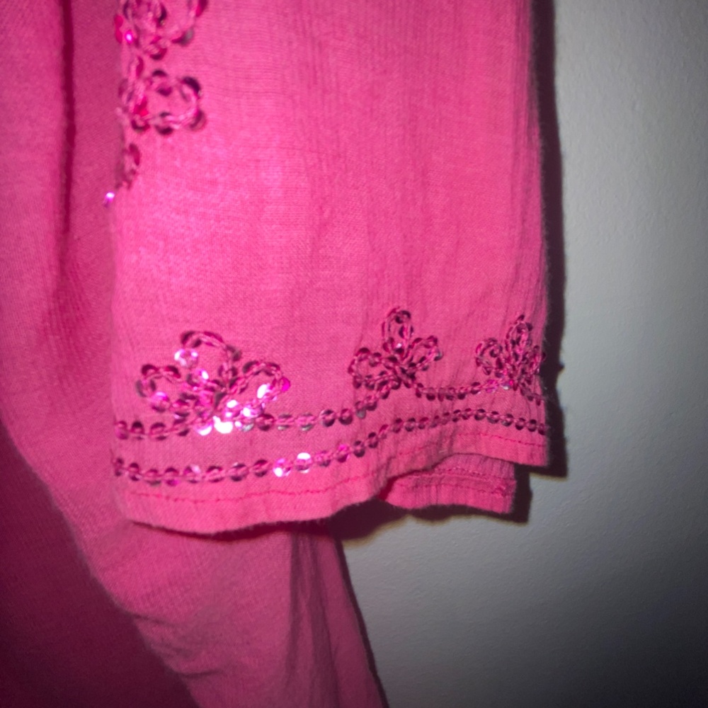 Roberta Freymann Sheer embellished cover top - Picture 2 of 5